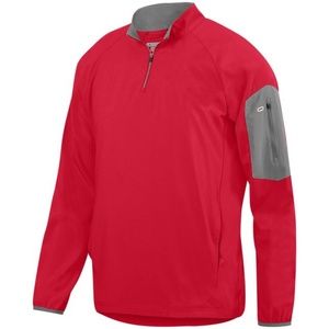 Mens Red Lightweight 1/4 zip